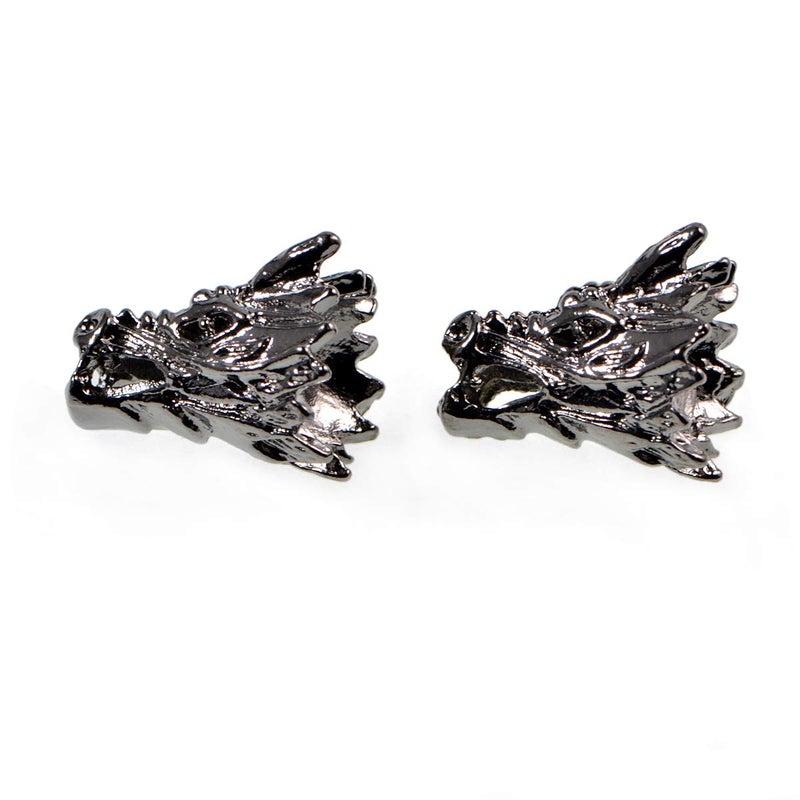 AD Beads Solid Metal 10 Pieces 12x15mm Gunmetal Dragon head Spacer Beads for necklace bracelet craft design - Image 3