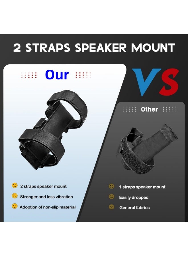 Portable Speaker Mount for UTV Sound Bar Golf Cart Ebike Scooter Boat Railing Removable Bluetooth Wireless Speaker Holder Strap Fits Charge 5 6 Flip 5 6 Side by Side Accessories - Image 5