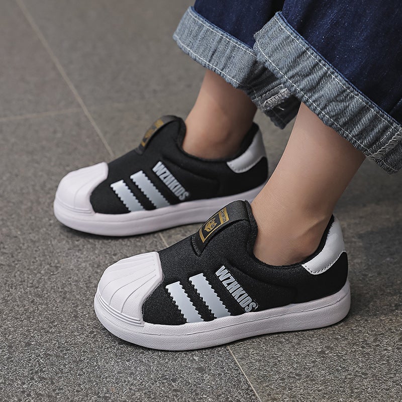 Children'S Baby Shoes Winter New Fleece-Lined Thickened Shell Head Two Cotton Toddler Shoes Children Warm Sneaker - Image 5