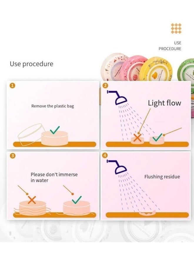 ChicAbode 8 جهاز كمبيوتر شخصي العلاج بالروائح حمام بخارات مجموعة هدية ، قنابل دش الزيت الأساسي الطبيعي للاسترخاء والتخفيف من الإجهاد ، أقراص سبا مع المانجو والورد واللافندر ورائح النعناع ، للنساء والرجال - Image 4