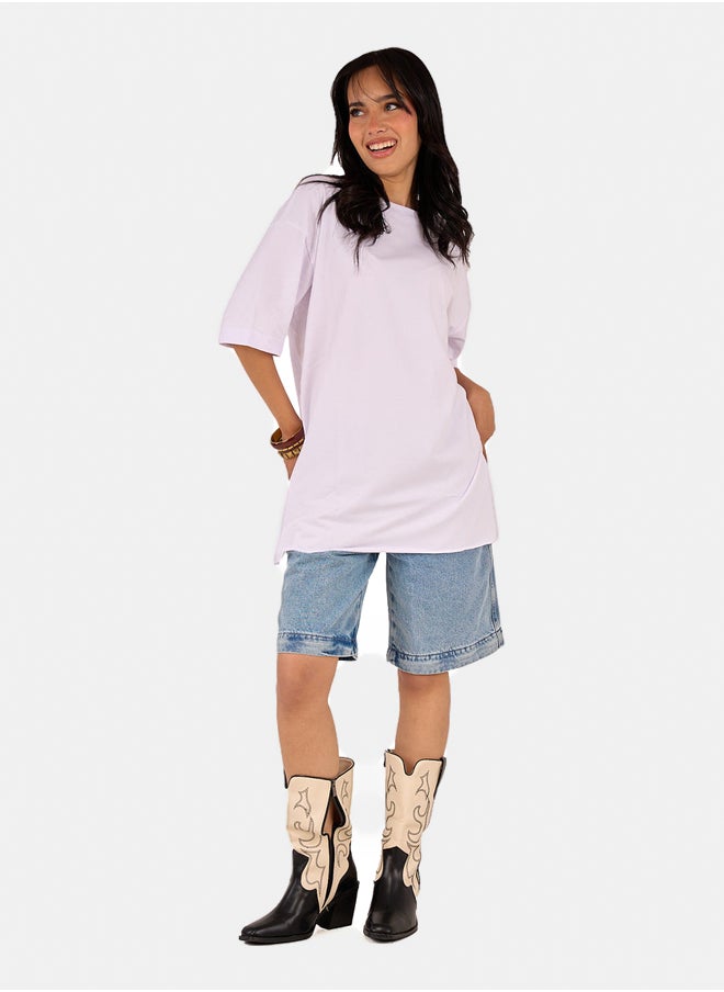 Clue Oversized Cotton T-Shirt  - Image 4