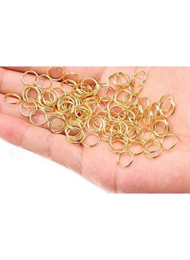 LASSUM 200Pcs 10Mm Double Loops Round Split Jump Rings Wire Connector For Jewelry Making,Gold - Image 2
