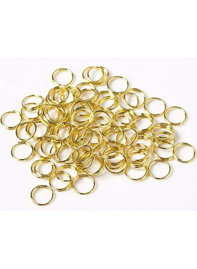 LASSUM 200Pcs 10Mm Double Loops Round Split Jump Rings Wire Connector For Jewelry Making,Gold - Image 1