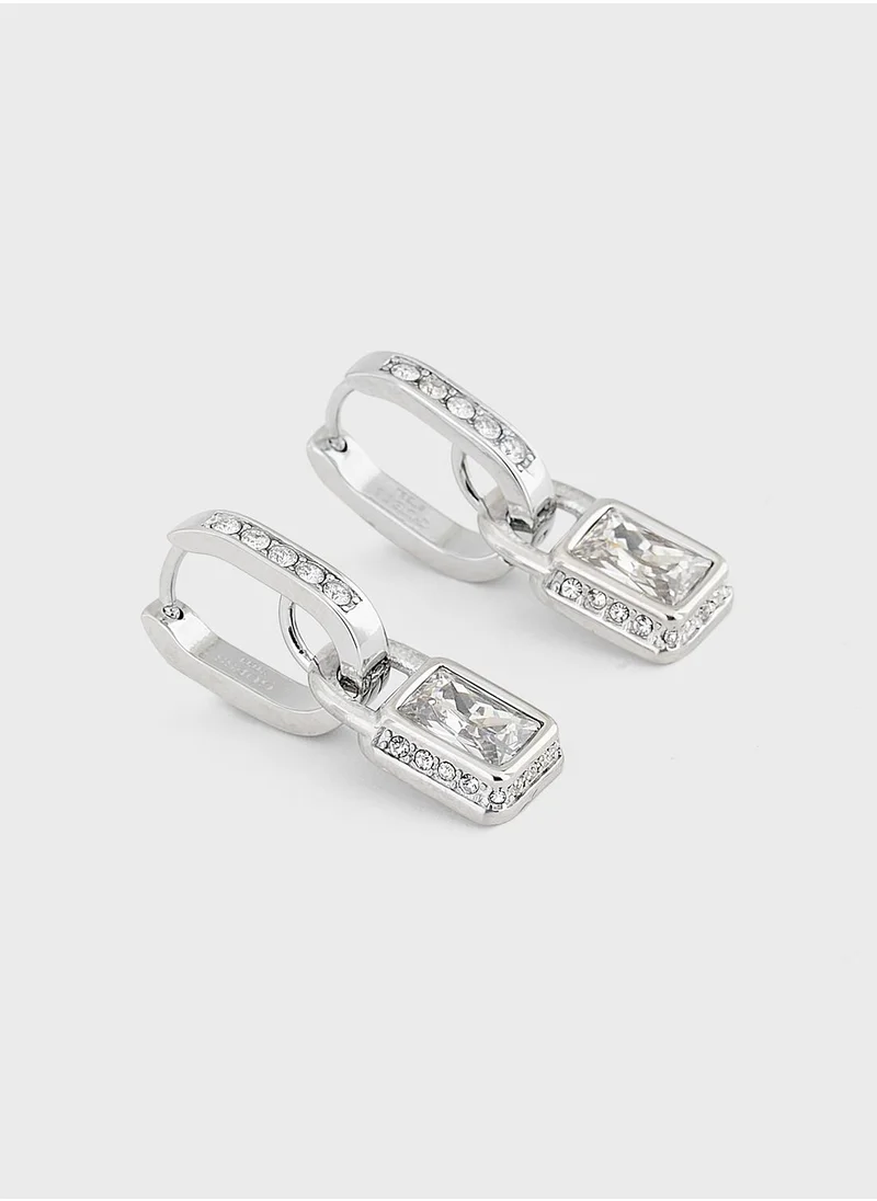 GUESS Padlock Drop Earrings