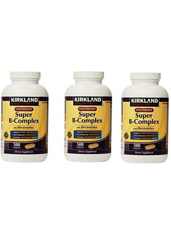 Kirkland Kirkland Signature One Per Day Super B-Complex with Electrolytes,500 tablets 