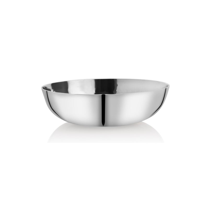 Embassy EMBASSY Stainless Steel 20.5 cm Hammered Tasla/Kadai Without Handle |Capacity - 1.3 Litre | Size - 10 | Even Heat Distribution | Induction Friendly | Ideal for Cooking Curries, Stews, and More.  - Image 1
