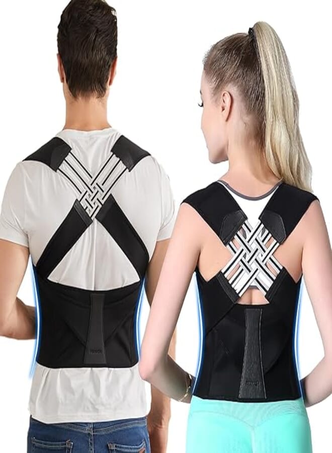 Posture Corrector for Women and Men, Adjustable Shoulder Posture Brace, Back Straightener Posture, Used for Middle and Upper Spine X-Large (Waist 27-33 Inch)
