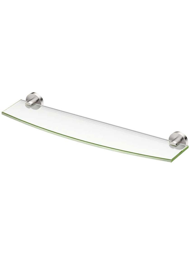 Gatco 4646 Glam Glass Shelf 20 Inch Satin Nickel Wall Mounted 2013 X 550 Tempered Curved Glass Shelf - Image 2