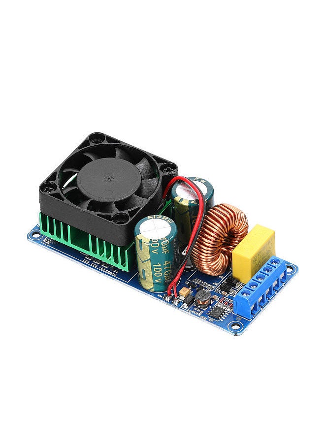 Generic - 500W IRS2092S Digital Power Amplifier Board Mono Channel Class D Power Amp Board Module with Cooling Fan - Image 1