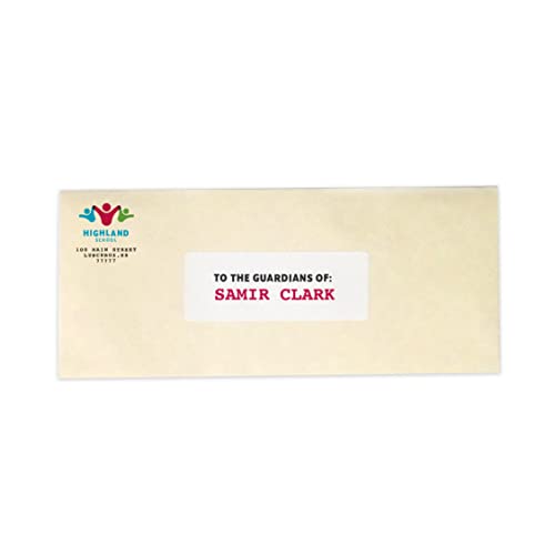 MACO Laser/Ink Jet White Address Labels, 1-1/2" x 4", 14 per Sheet, 1400 per Box (ML-1450) - Image 4