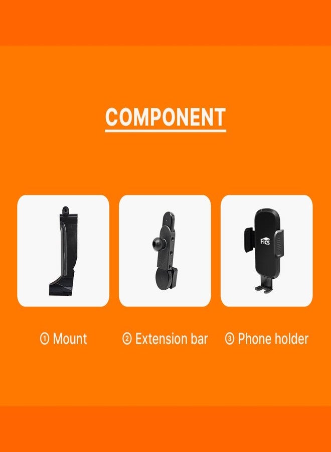 FICS Car Phone Holder for Kia Sorento 2021 2022 2023 - Custom-Fit Mount for Seamless Display Integration, Interior Accessories for Navigation Use, Stable Driving View - Image 4