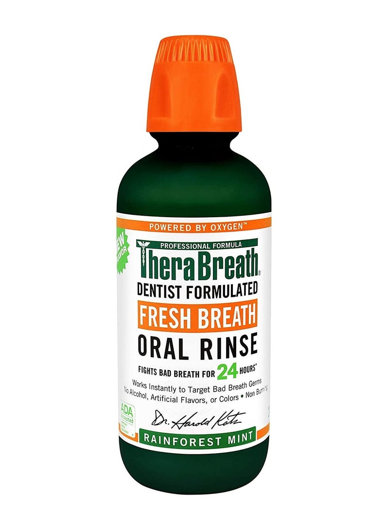Therabreath Fresh Breath Oral Rinse Rainforest Mint 16 fl oz (473 ml)