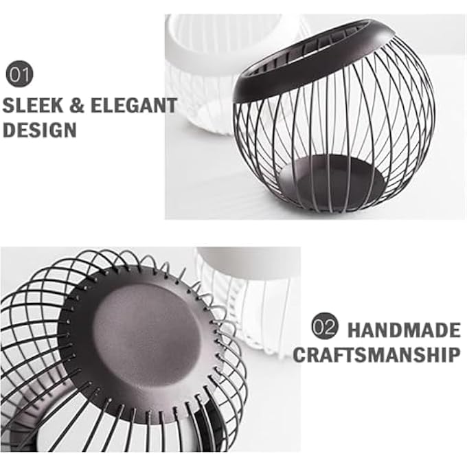 Unity Large Capacity Coffee Pod Holder  Elegant Metal Organizer For KCups Nespresso Vertuo And Original Capsules  OpenTop Basket Design  30 Pod Capacity  Ideal For Coffee Stations - Image 5