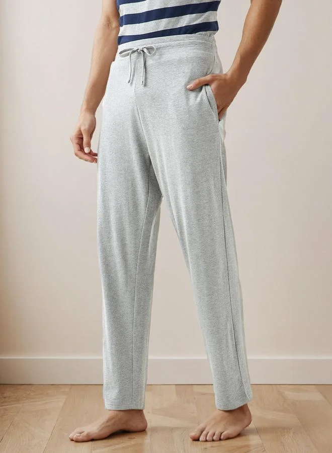 Splash FAV  Men Cotton Striped Drawstring Closure Nightwear Set for Men | Best Price UAE