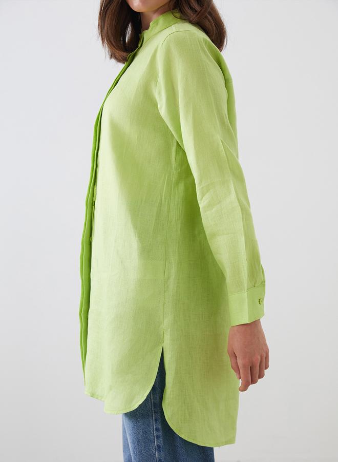 LC WAIKIKI Judge Collar 100% Linen Women's Shirt Tunic - Image 3