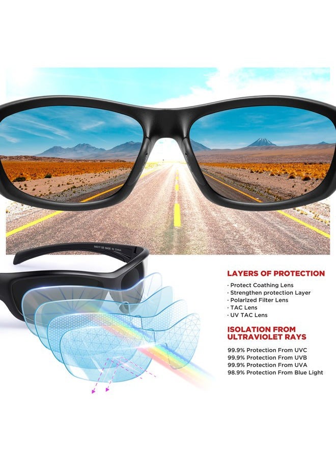 RIVBOS Sunglasses Men Women Polarized UV400 Cycling Glasses Sports Glasses Cycling Hiking Running Golf and Fishing Driving RB831 - Image 4