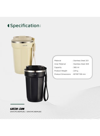GREEN LION Vacuum Mug 380 ml Double-Wall Vacuum Insulation