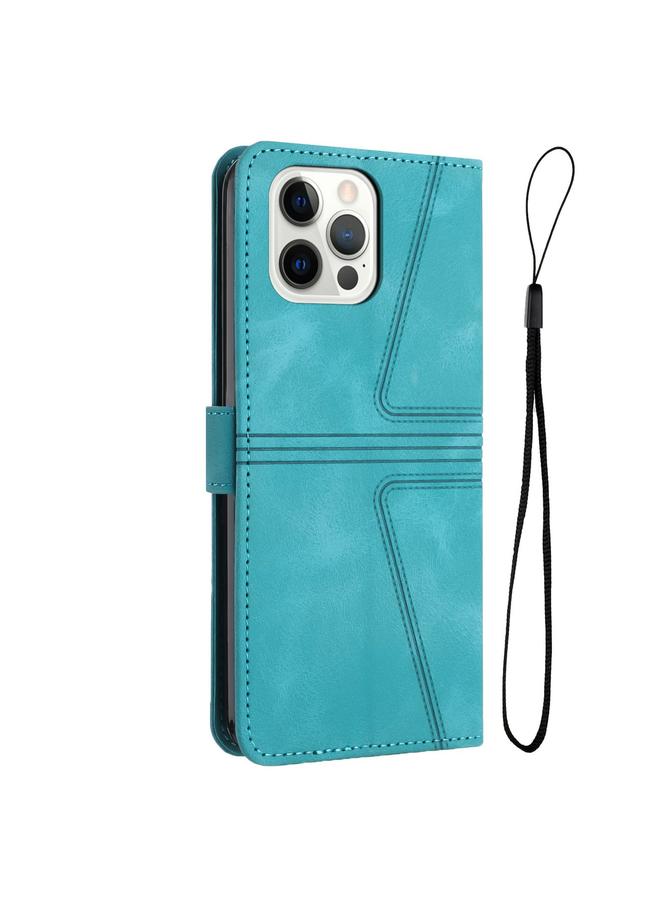 اس-توب جراب هاتف جلدي مثلث بلون سادة لهاتف iPhone 12 Pro Max - Image 3