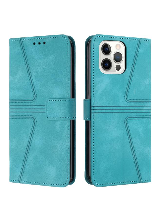 اس-توب جراب هاتف جلدي مثلث بلون سادة لهاتف iPhone 12 Pro Max - Image 1