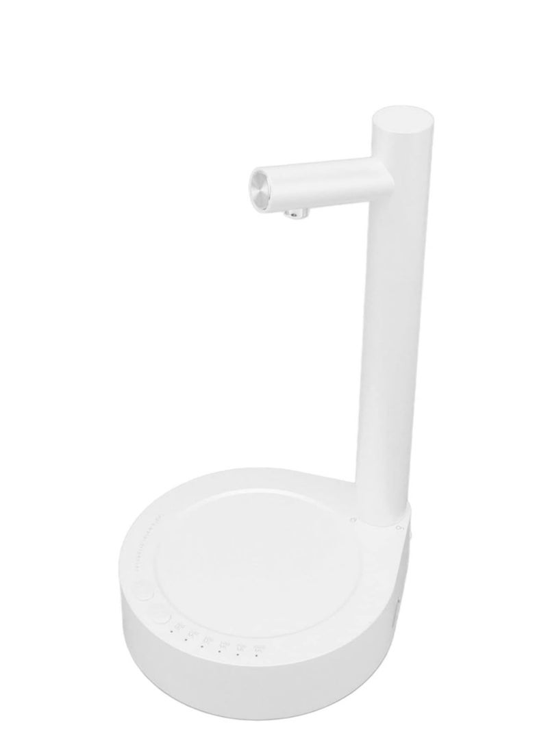 Desktop Water Bottle Dispenser, Portable Electric Drinking Water Pump, USB Charging Automatic Barrel Mounted Water Dispenser for Kitchen Office (White) - Image 1