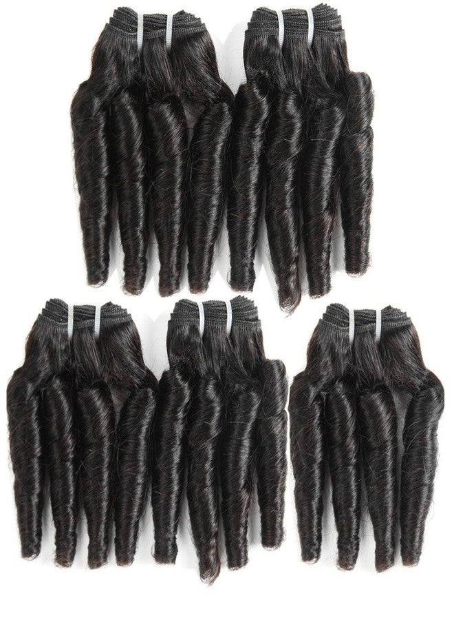 Molefi Brazilian Virgin Funmi Hair Bundles burmese curly bundles human hair 5 Bundles Short Curly Weave 9A Unprocessed Brazilian Human Hair Extensions 50g/pc Full Head Natural Color (8 8 8 8 8 inch) - Image 2