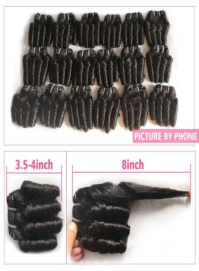 Molefi Brazilian Virgin Funmi Hair Bundles burmese curly bundles human hair 5 Bundles Short Curly Weave 9A Unprocessed Brazilian Human Hair Extensions 50g/pc Full Head Natural Color (8 8 8 8 8 inch) - Image 5
