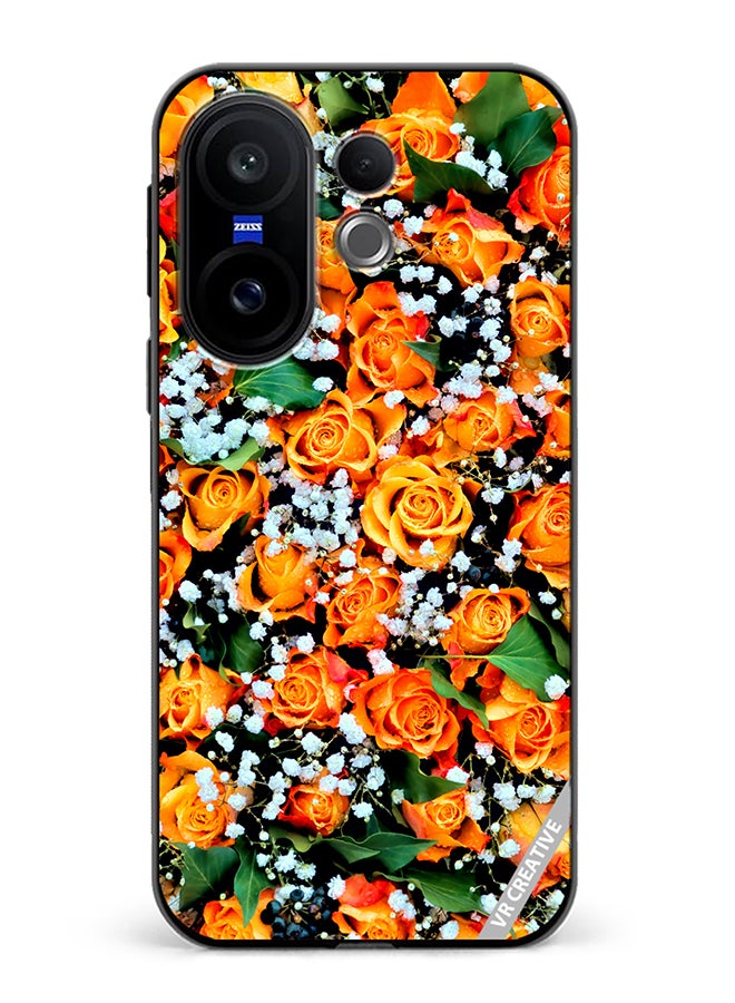 Protective Case Cover For Vivo X200 FE Real Flower Design Multicolour