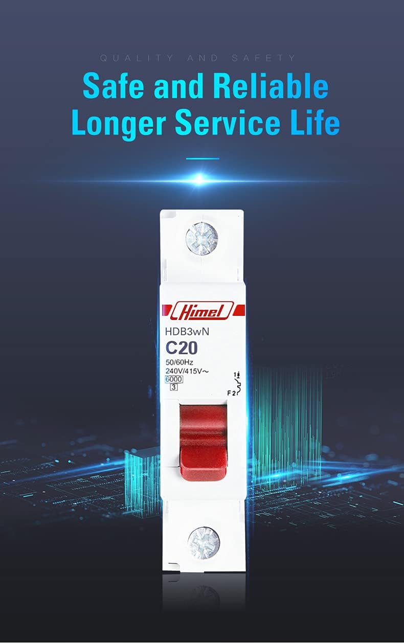 Himel Miniature Circuit Breaker HDB3w C 1P 32A - Image 2