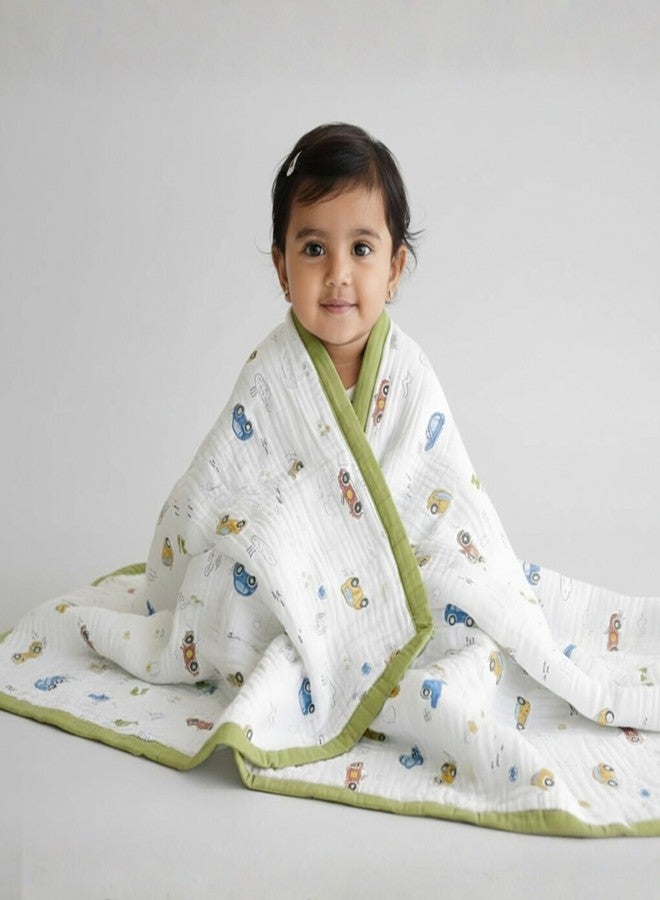 أو بيبي بطانية أطفال من الموسلين من أوبابي، 6 طبقات | قطن فاخر، ناعم ومسامي | مثالية للأطفال حديثي الولادة | بطانية خفيفة الوزن مناسبة لجميع الفصول - Image 1