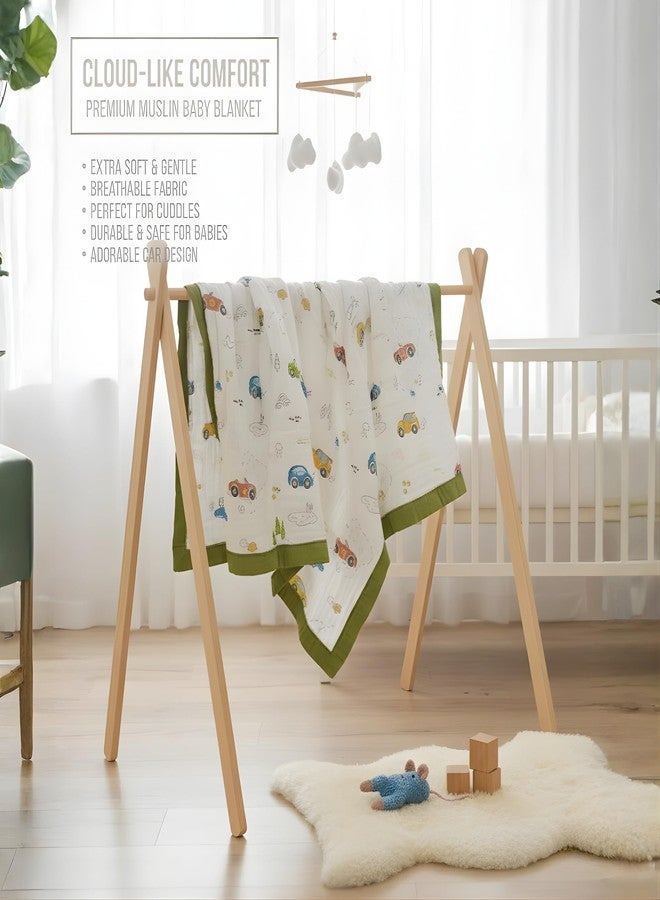 أو بيبي بطانية أطفال من الموسلين من أوبابي، 6 طبقات | قطن فاخر، ناعم ومسامي | مثالية للأطفال حديثي الولادة | بطانية خفيفة الوزن مناسبة لجميع الفصول - Image 4