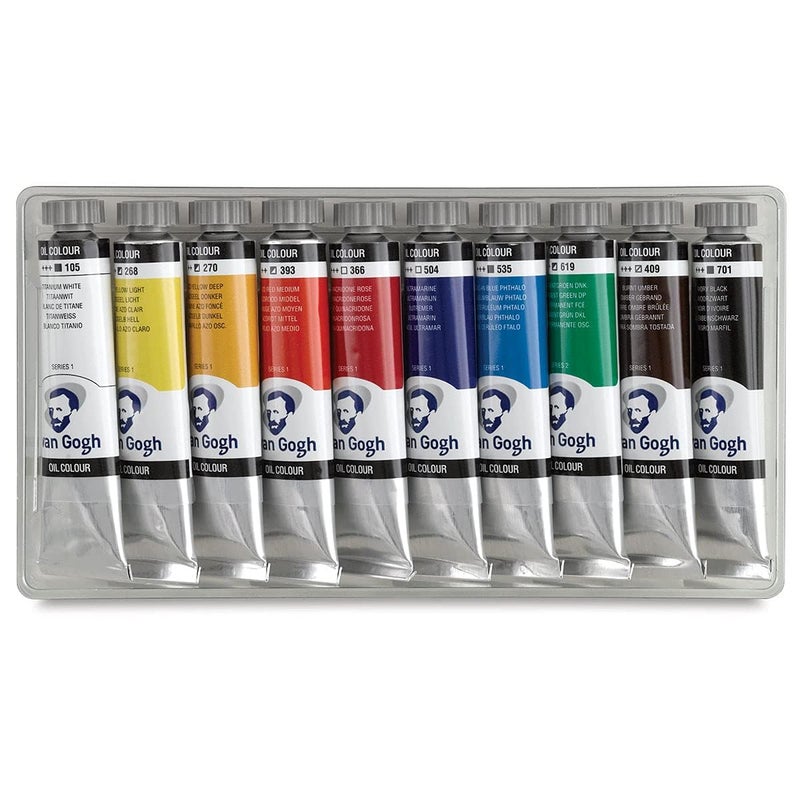 Van Gogh Oil Paints - Set of 10, Assorted Colors, 20 ml Tubes - Image 2