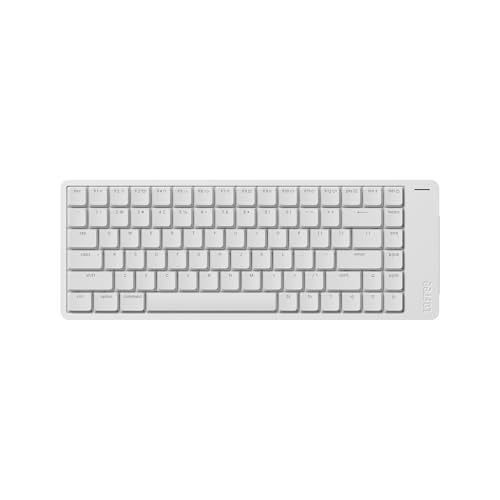 LOFREE Flow2 LowProfile Mechanical Keyboard Aluminum Alloy with Void Linear Switches Rechargeable Wireless Keyboards with 3 Mode Connections for Windows macOS Silver with Silence 84 Keys - Image 1