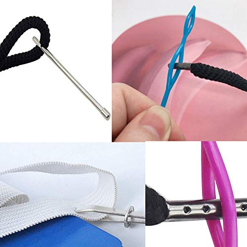 Luckkyme 30Pack Replacement Drawstrings Drawcords 3 Pieces Easy Drawstring Threader Replacement Tool with 8 Pieces Cord Locks - Image 5