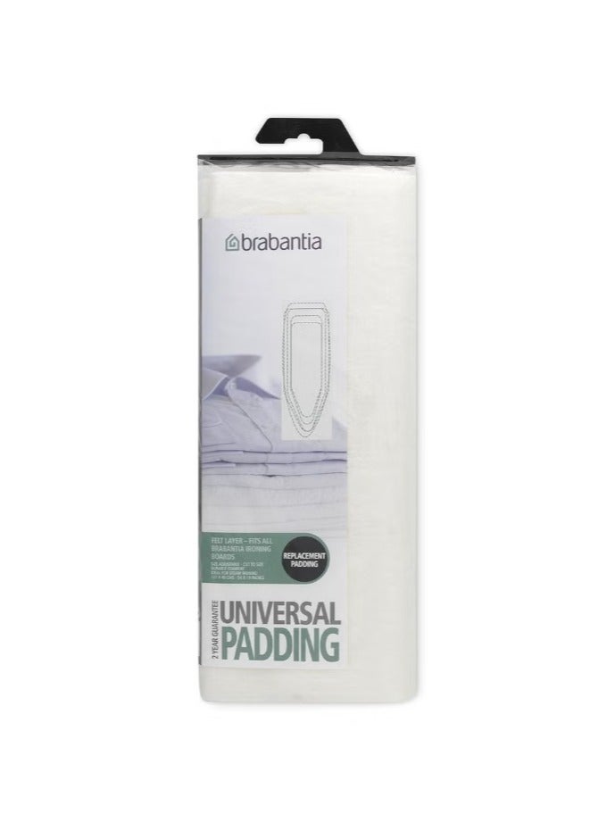 Brabantia 196423 Universal Ironing Board Cover Replacement Felt Pad - White - Image 1