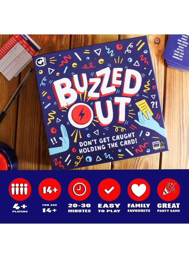 Ginger Fox Buzzed Out Party Game - Fast-Talking Word Guessing Game with Random Timer! Fun Family Game for Game Night with Kids & Adults, Ages 14+, 4+ Players, 30 Minute Playtime, Made by Ginger Fox Games - Image 2