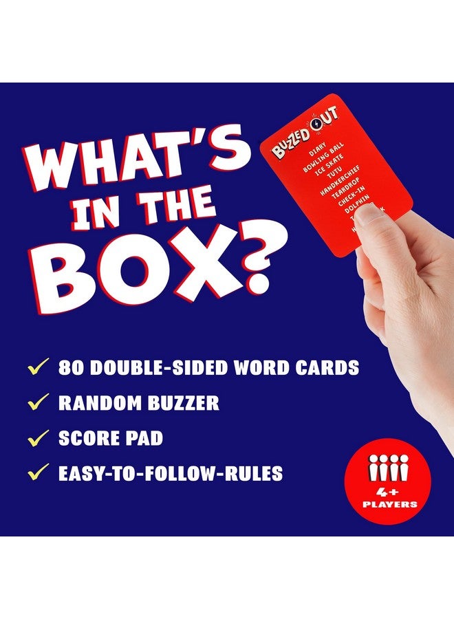 Ginger Fox Buzzed Out Party Game - Fast-Talking Word Guessing Game with Random Timer! Fun Family Game for Game Night with Kids & Adults, Ages 14+, 4+ Players, 30 Minute Playtime, Made by Ginger Fox Games - Image 3