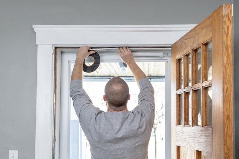 Duck Brand Self Adhesive Foam Weatherstrip Seal for Extra Large Gaps, 20 Total Feet, Window and Door Seal Strip Foam Tape, 3/8-Inch Wide x 5/16-Inch Thick x 10-Feet Long, 2 Rolls, Charcoal (285645) - Image 5