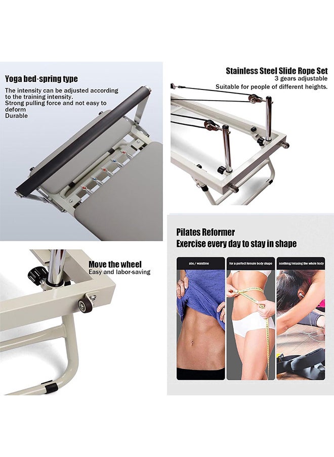RATSAW Foldable Pilates Reformer Machine Pilates Yoga Equipment Bed for Home Use Suitable for Beginners and Intermediate Users  - Image 3