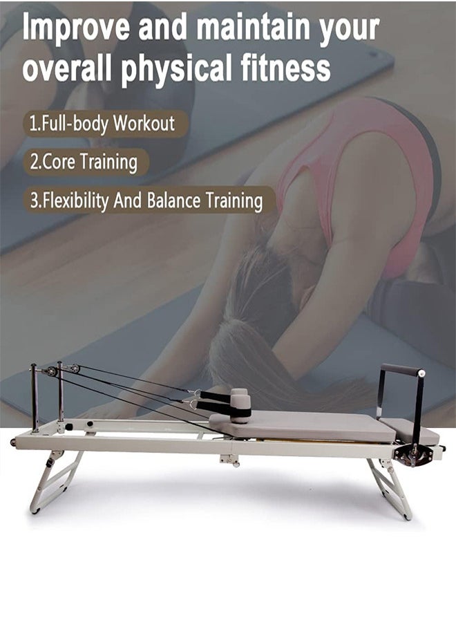 RATSAW Foldable Pilates Reformer Machine Pilates Yoga Equipment Bed for Home Use Suitable for Beginners and Intermediate Users  - Image 4