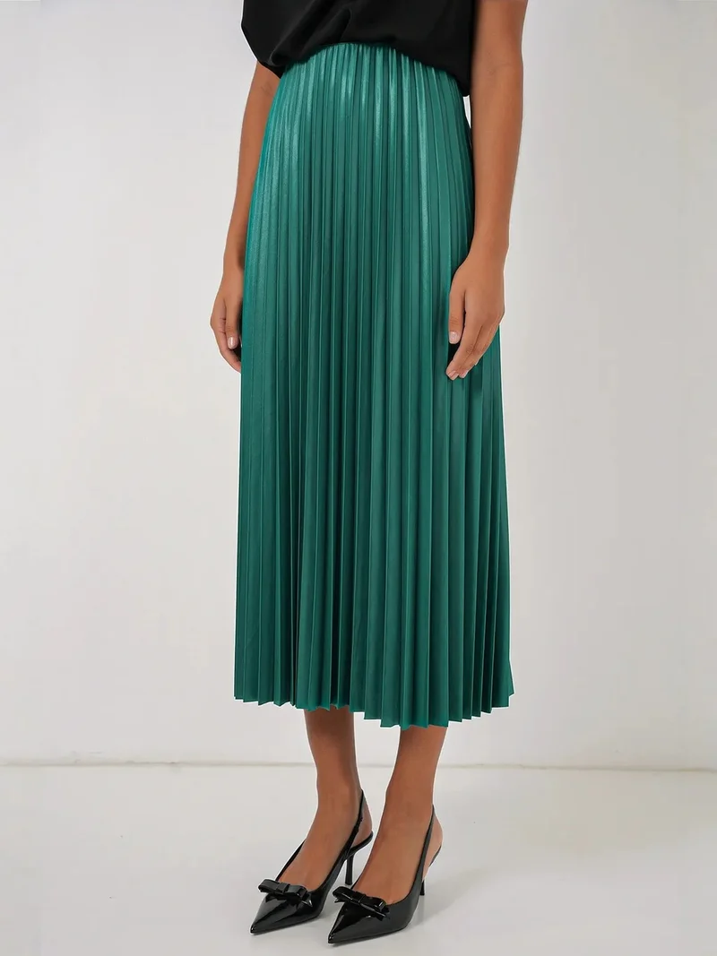 بيغ دارت BDART High Waist Pleated Maxi Skirt