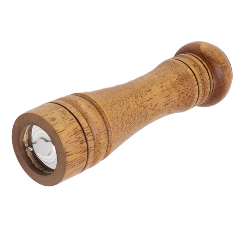 Wooden Pepper Grinder Medium Size Adjustable Coarseness - Ceramic Grinding Core Manual Oak Pepper Mill for Home Use - Image 4