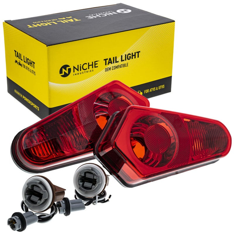 NICHE Brake Tail Light Pair For Polaris Sportsman 400 550 570 1000 800 RZR 4 XP 900 2411153 2411154