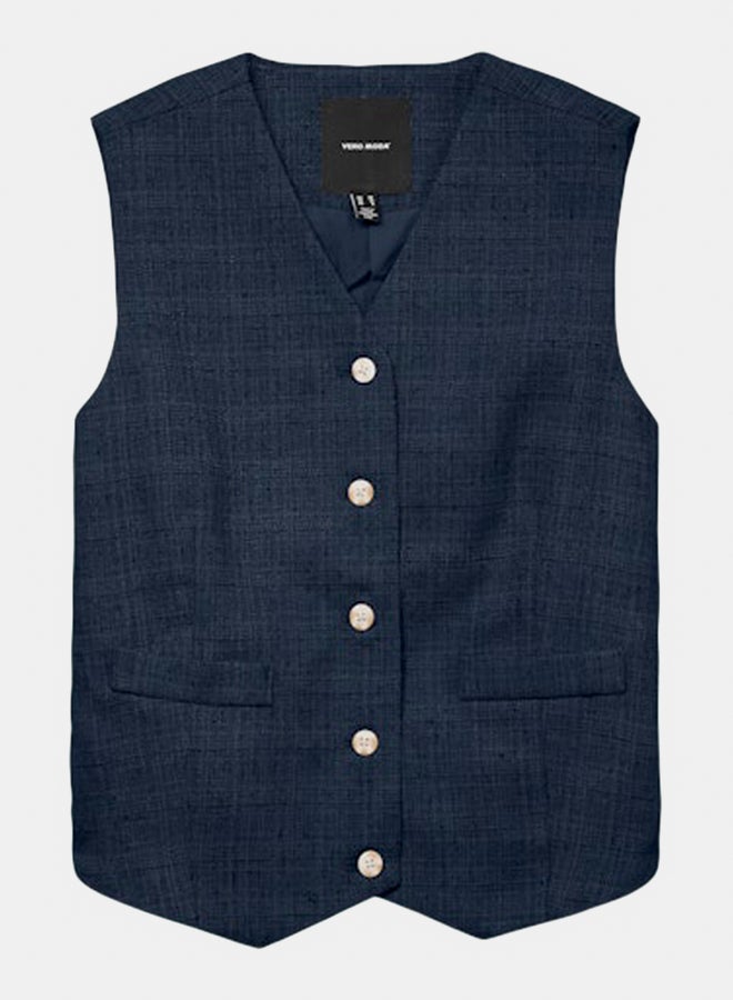 VERO MODA Womens Maj Sleeveless Short Waistcoat