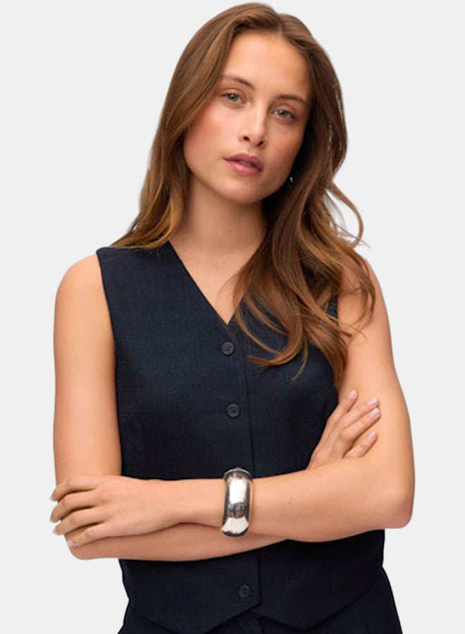 VERO MODA VERO MODA Womens Maj Sleeveless Short Waistcoat  - Image 1
