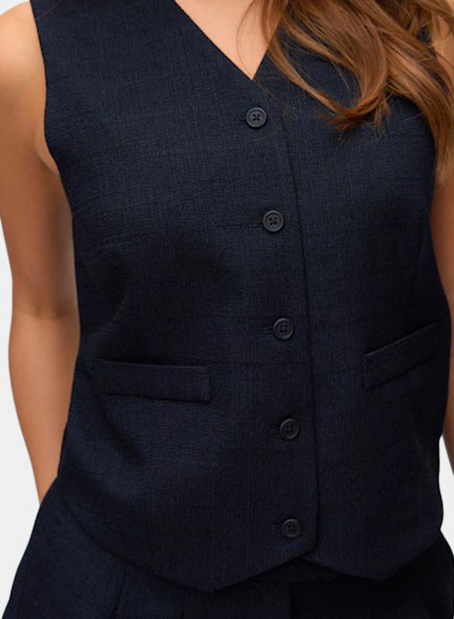 VERO MODA VERO MODA Womens Maj Sleeveless Short Waistcoat  - Image 4