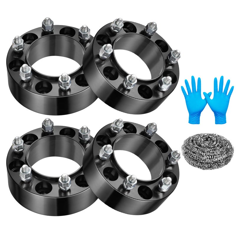 BDFHYK 6X55 Wheel Spacers 2 inch 6x1397mm Hub Centric Wheel Spacer Set with M12x15 Studs 106mm Center Bore Compatible with Lexus GX470 GX460 4Runner FJ Cruiser Sequoia Tacoma Tundra Set of 4
