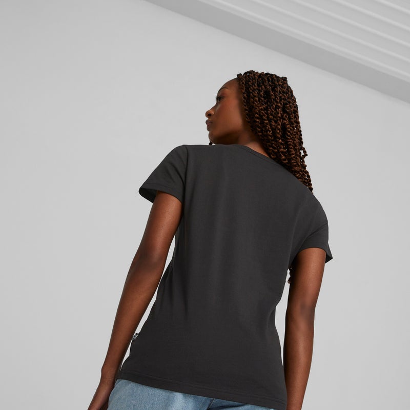 PUMA GRAPHICS Valentine Womens Black T-shirt - Image 4