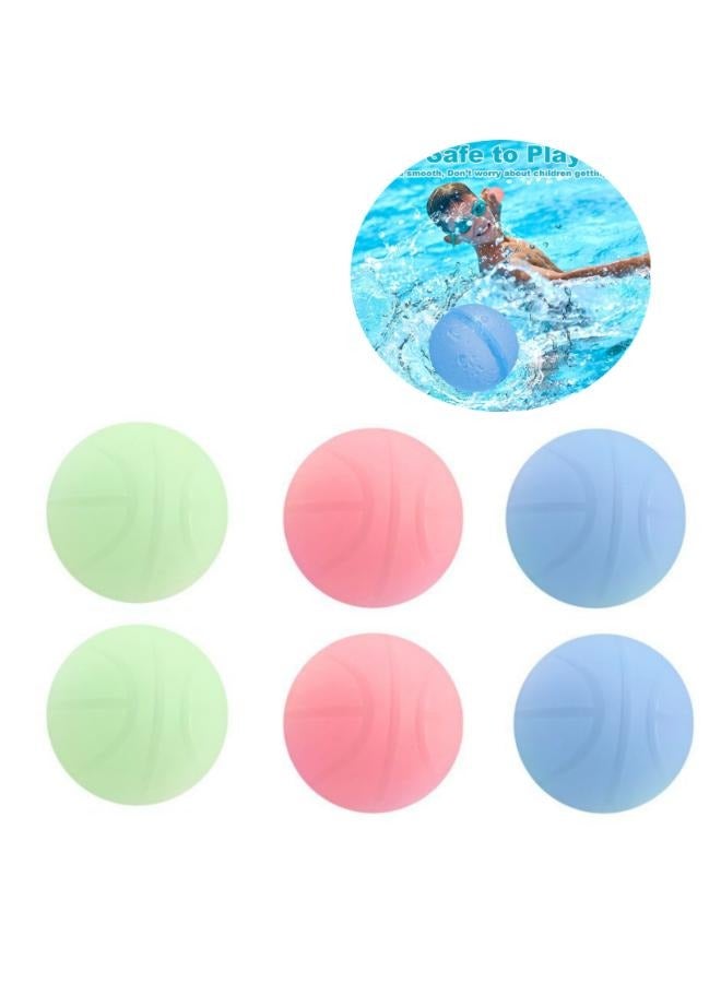 6 Pieces Water Balls Funny Flexible Ocean Pool Beach Silicone Water Toys - Image 1