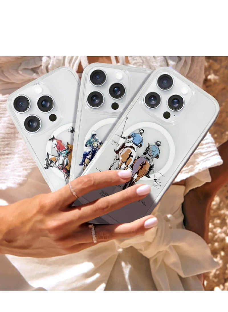 Santa Barabara Polo Santa Barbara Polo Racquet Club iPhone 16 Willie Transparent Magsafe Cover – Morandi - Image 2