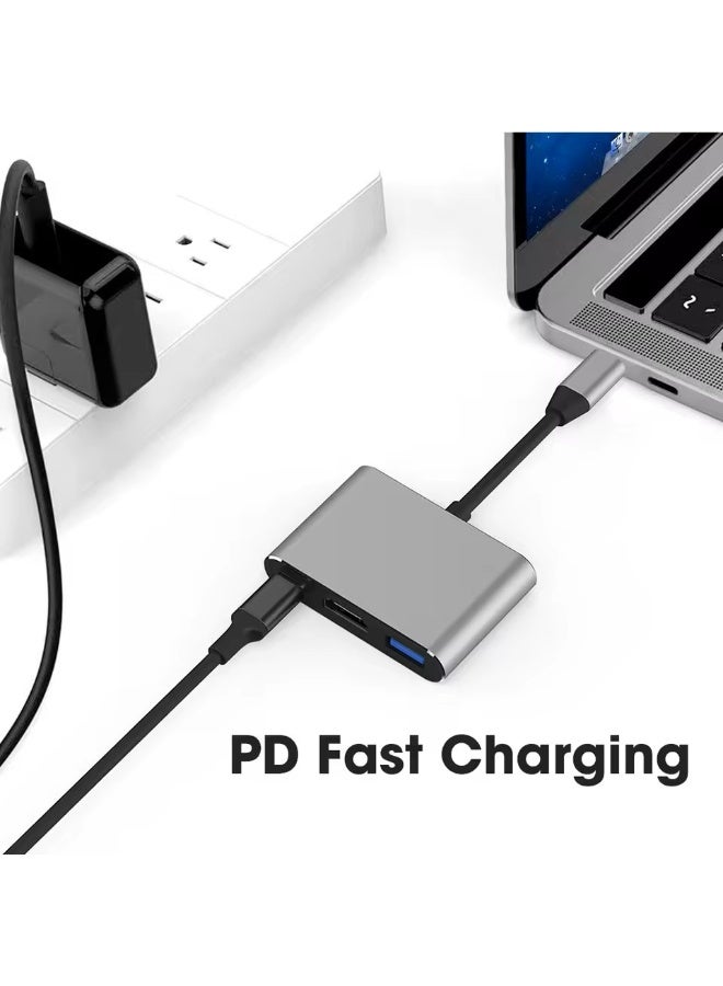 HDMI Cable Adapter 3 in 1 Type-C HDMI AND USB - Image 2